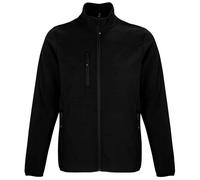 SOLS Mens Falcon Recycled Soft Shell Jacket (Black) - Size 4XL