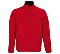 SOLS Mens Falcon Recycled Soft Shell Jacket (Pepper Red) - Orange - Size Large