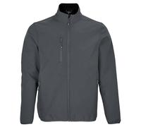 SOL'S Men's Falcon Soft Shell Jacket in Dark Grey | Size: Medium SOL'S Dark Grey M