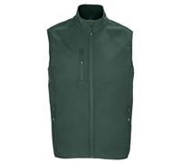 SOLS Mens Falcon Softshell Recycled Body Warmer (Forest Green) - Size 4XL