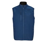 SOLS Mens Falcon Softshell Recycled Body Warmer (Abyss Blue) - Size 2XL