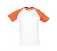 SOL'S Men's Funky Contrast Short Sleeve T-Shirt in White | Size: 3XL SOL'S White 3XL