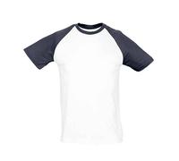 SOL'S Men's Funky Raglan T-Shirt in White | Size: 2XL SOL'S White 2XL