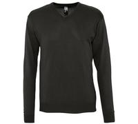 (2XL, Black) SOLS Mens Galaxy V Neck Sweater