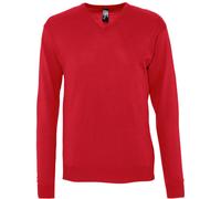 (2XL, Red) SOLS Mens Galaxy V Neck Sweater