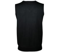 Gentlemen Sleeveless V Neck Sweater Vest SOL'S Black XXS