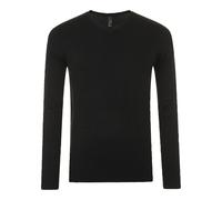 SOLS Mens Glory V Neck Sweater (Black) - Size Small