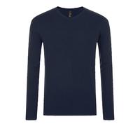 (L, French Navy) SOLS Mens Glory V Neck Sweater