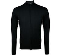 (2XL, Black) SOLS Mens Gordon Full Zip Cardigan