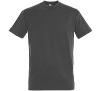 SOLS Mens Imperial Heavyweight Short Sleeve T-Shirt (Dark Grey) Cotton - Size X-Small