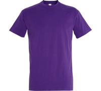 SOLS Mens Imperial Heavyweight Short Sleeve T-Shirt (Dark Purple) - Multicolour Cotton - Size X-Large