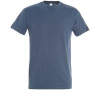 SOLS Mens Imperial Heavyweight Short Sleeve T-Shirt (Denim) - Blue - Size 5XL