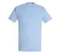 SOL'S Men's Imperial Heavyweight Short Sleeve T-Shirt in Blue | Size: Large SOL'S Blue L