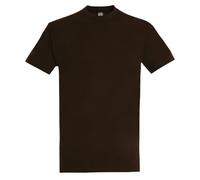 SOL'S Men's Imperial Heavyweight Short Sleeve T-Shirt in Chocolate | Size: Large SOL'S Chocolate L