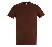 SOL'S Men's Imperial Heavyweight Short Sleeve T-Shirt in Dark Brown | Size: Large SOL'S Dark Brown L
