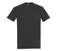 SOLS Mens Imperial Heavyweight Short Sleeve T-Shirt (Dark Grey) Cotton - Size Small