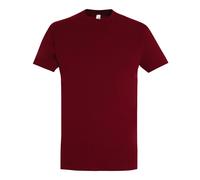 SOL'S Men's Imperial Heavyweight Short Sleeve T-Shirt in Dark Red | Size: Small SOL'S Dark Red S