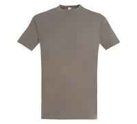 (L, Light Grey) SOLS Mens Imperial Heavyweight Short Sleeve T-Shirt