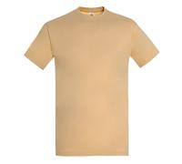 SOL'S Men's Imperial Heavyweight Short Sleeve T-Shirt in Light Sand | Size: Large SOL'S Light Sand L