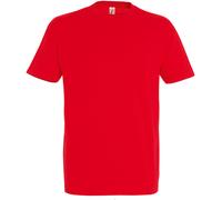 SOLS Mens Imperial Heavyweight Short Sleeve T-Shirt (Red) Cotton - Size 5XL