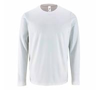 (L, White) SOLS Mens Imperial Long Sleeve T-Shirt