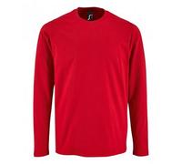 SOL'S Men's Imperial Long Sleeve T-Shirt in Red | Size: 4XL SOL'S Red 4XL