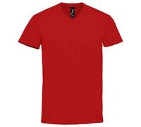 SOL'S Men's Imperial V Neck T-Shirt in Red | Size: Medium SOL'S Red M