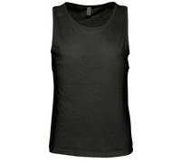 SOLS Mens Justin Sleeveless Tank / Vest Top (Deep Black) Cotton - Size 5XL