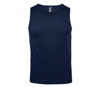 SOLS Mens Justin Sleeveless Tank / Vest Top (French Navy) Cotton - Size 4XL