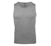 SOL'S Men's Justin Sleeveless Tank / Vest Top in Grey | Size: 2XL SOL'S Grey 2XL