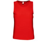 SOLS Mens Justin Sleeveless Tank / Vest Top (Red) Cotton - Size Medium