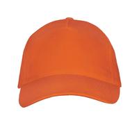 SOL'S Men's Long Beach 5 Panel Baseball Cap in Orange SOL'S Orange One Size