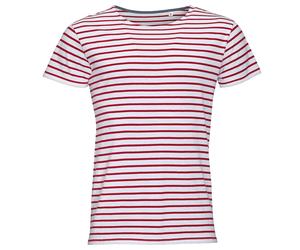 SOLs Mens Mans BLUE or RED and WHITE Stripey Striped Stripe T-Shirt