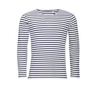 Marine Long Sleeve Stripe T-Shirt SOL'S Off White XXL