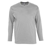 SOLS Mens Monarch Long Sleeve Plain Colour T-Shirt PC313