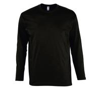 SOLS Mens Monarch Long Sleeve Plain Colour T-Shirt PC313