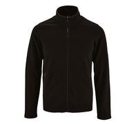 SOLS Mens Norman Fleece Jacket (Black) - Size Small