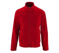 SOLS Mens Norman Fleece Jacket (Red) - Size Small