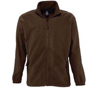 SOL'S Men's North Fleece Jacket in Chocolate | Size: Large SOL'S Chocolate L
