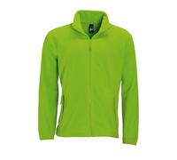 (L, Lime) SOLS Mens North Full Zip Outdoor Fleece Jacket