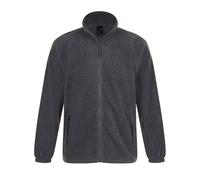 SOLS Mens North Full Zip Outdoor Fleece Jacket (Grey Marl) - Size 4XL