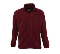 North Full Zip Outdoor Fleece Jacket SOL'S Burgundy XXL
