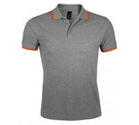 SOLS Mens Pasadena Tipped Short Sleeve Pique Polo Shirt PC2431