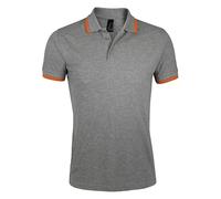 SOLS Mens Pasadena Tipped Short Sleeve Pique Polo Shirt PC2431