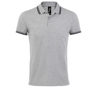 SOLS Mens Pasadena Tipped Short Sleeve Pique Polo Shirt PC2431