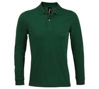 SOLS Mens Perfect Long Sleeve Piqu Polo Shirt (Bottle Green) - Size 3XL