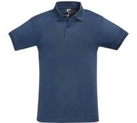 SOLS Mens Perfect Pique Short Sleeve Polo Shirt (Denim) - Blue Cotton - Size 3XL
