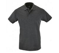 SOLS Mens Perfect Pique Short Sleeve Polo Shirt (Charcoal Marl) Cotton - Size 2XL