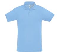 SOLS Mens Perfect Pique Short Sleeve Polo Shirt (Sky Blue) Cotton - Size Large