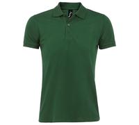 (2XL, Bottle Green) SOLS Mens Perfect Pique Short Sleeve Polo Shirt